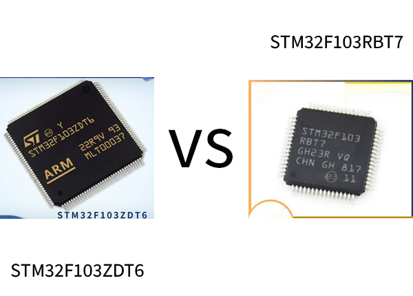 STM32F103RBT7 vs STM32F103ZDT6